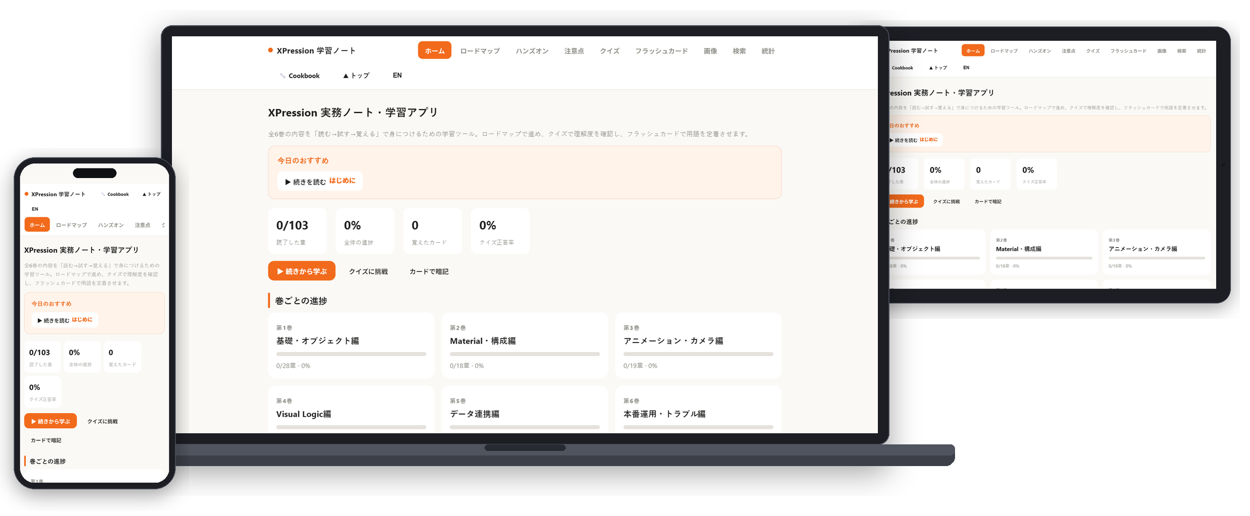 PC・タブレット・スマホで動作するLearning Suite